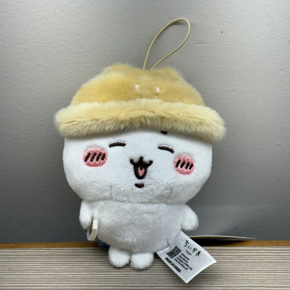 NWT Chiikawa Autumn Collection Hachiware (Hachi) 3.9” plushie keychain